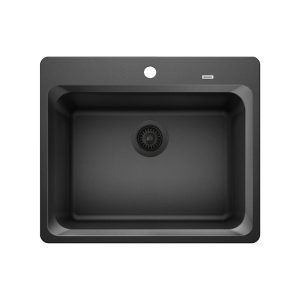 Blanco Vision Silgranit 24-Inch Single-Bowl Sink Anthracite