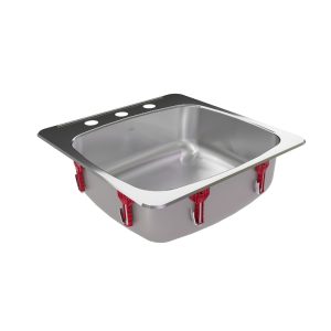 Kindred 20-inch stainless steel drop-in single-bowl kitchen sink