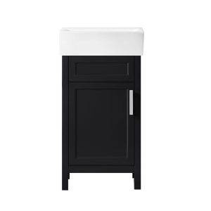 Arvesen 18-inch bathroom vanity in black espresso