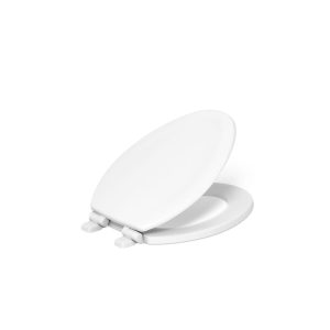 KOHLER Stonewood quiet-close elongated toilet seat in white