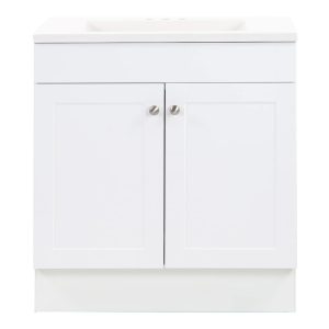 Glacier Bay Addison 30-Inch Vanity White