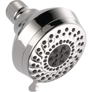 Delta Foundations three-spray fixed shower head in chrome