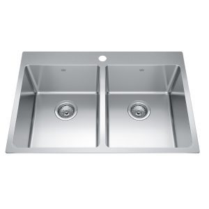 Kindred Brookmore 31-inch double-bowl drop-in kitchen sink