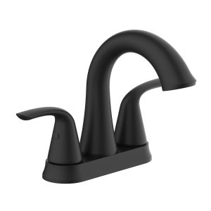 Glacier Bay Irena Centerset 2-Handle Bathroom Faucet Matte Black