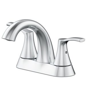Glacier Bay Arnette High-Arc Centerset Bathroom Faucet Chrome