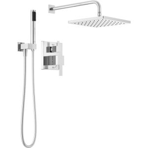 Delta Modern Square Raincan Shower Head Chrome