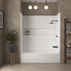 Vanity Art 60x32 Alcove Soaking Bathtub White