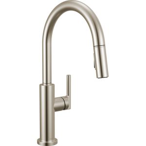 Delta Nicoli single-handle pull-down kitchen faucet in stainless steel